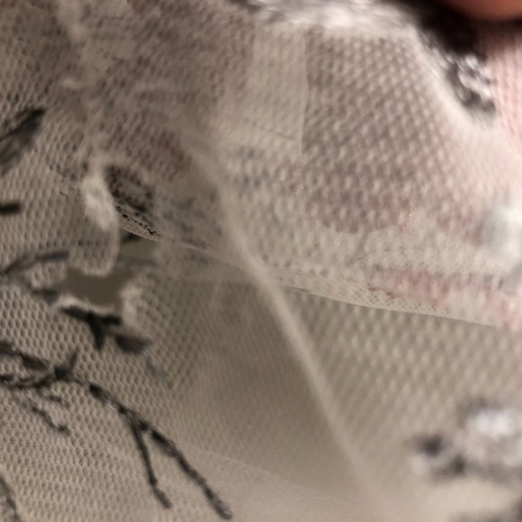 ZunieDress Pink Gray Floral Shimmering Girls 5 - Picture 3 of 4